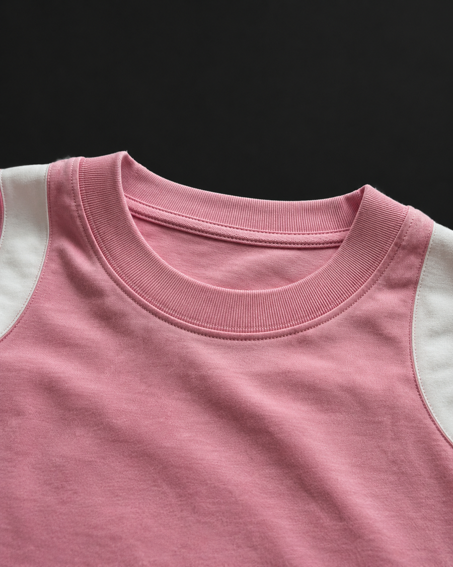 HIGHER RIBBED NECKLINE